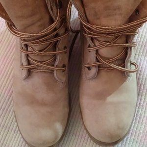 J. Crew Tan Military, Work Boots Sz W 6 - 6.5 Combat, Construction,